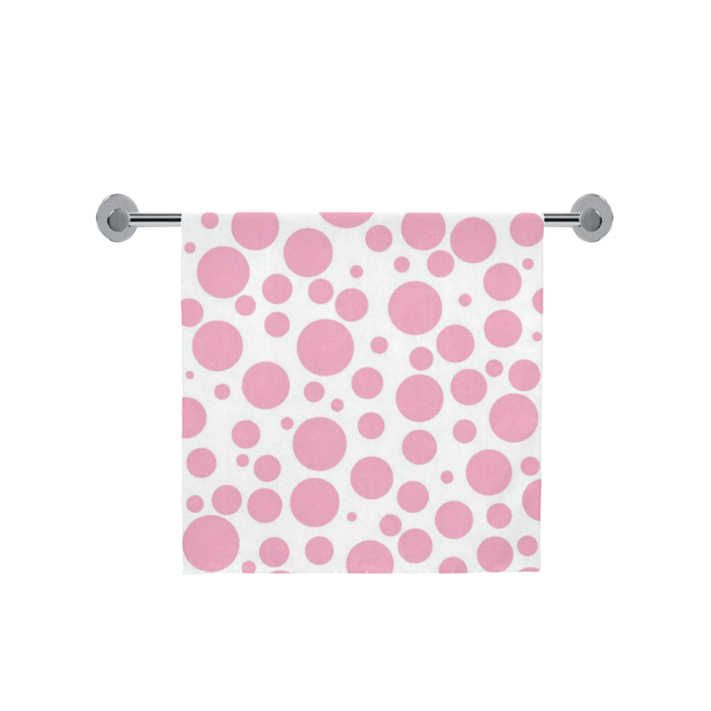 pink polka dot Bath Towel 30"x56"