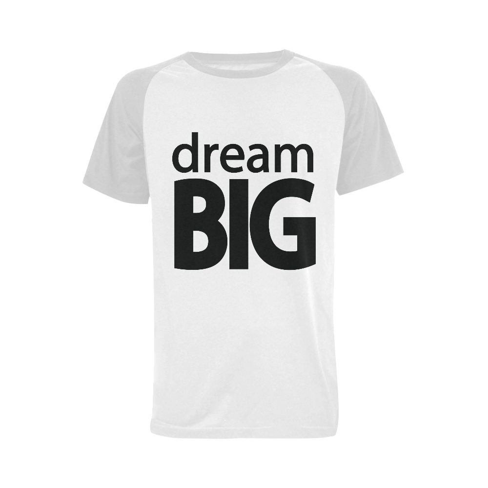 Dream Big Men's Raglan T-shirt Big Size (USA Size) (Model T11)