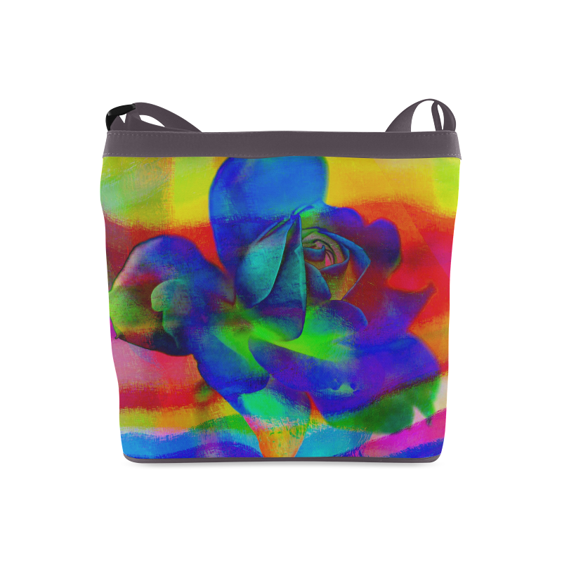 Psychedelic Rose Crossbody Bags (Model 1613)