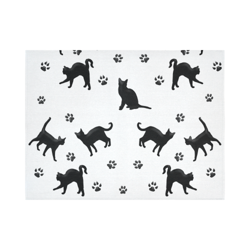 Black Cats Cotton Linen Wall Tapestry 80"x 60"