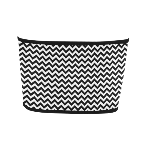 black and white small zigzag chevron Bandeau Top