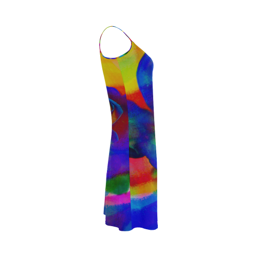 Psychedelic Rose Alcestis Slip Dress (Model D05)