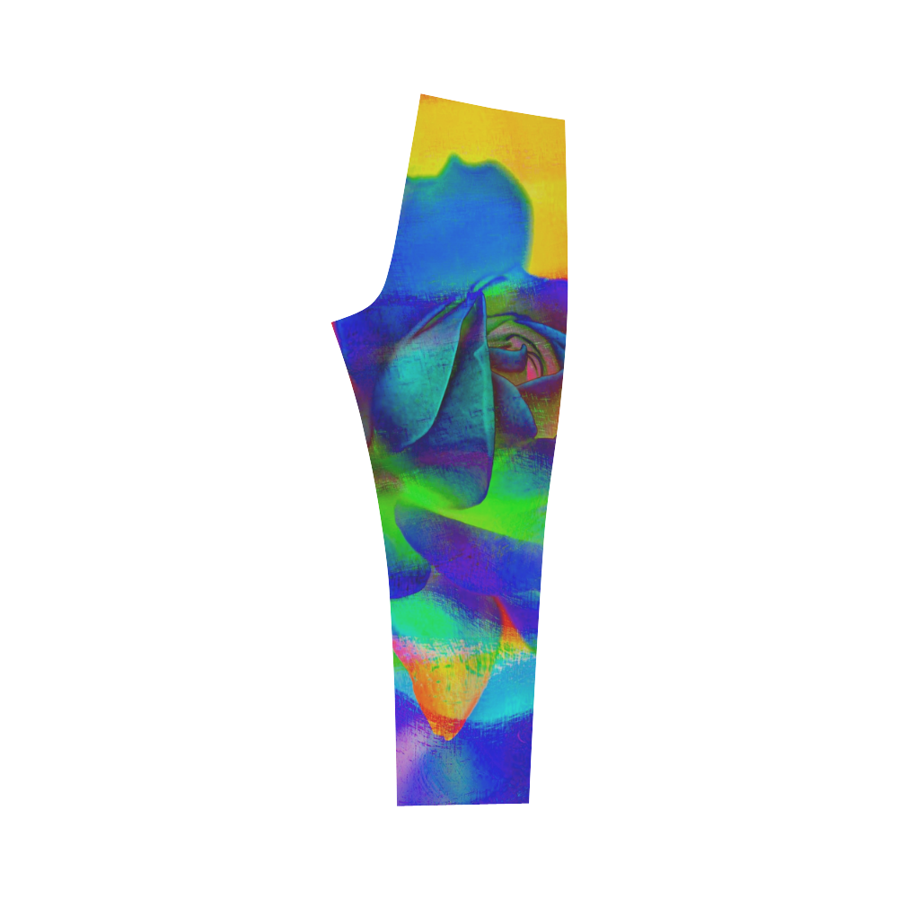 Psychedelic Rose Capri Legging (Model L02)