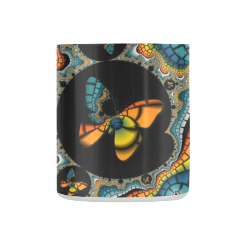 fractal cocoon butterfly 2 Classic Insulated Mug(10.3OZ)