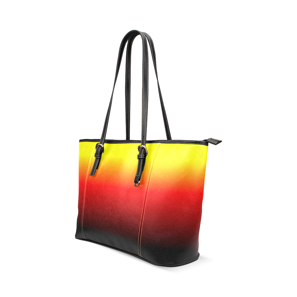Ombre Sunset Leather Tote Bag/Small (Model 1640)