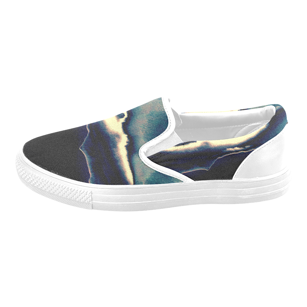 Blazing Portal - Jera Nour Men's Slip-on Canvas Shoes (Model 019)