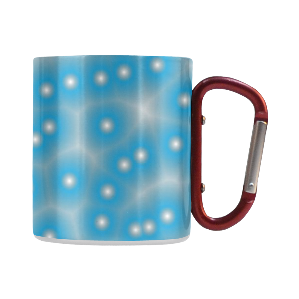 blue and white dots Classic Insulated Mug(10.3OZ)