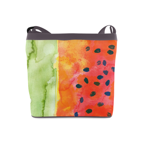 Abstract Watermelon Crossbody Bags (Model 1613)
