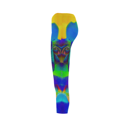 Psychedelic Rose Capri Legging (Model L02)