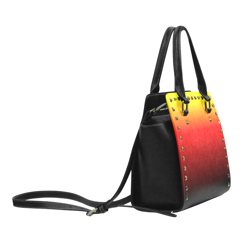 Ombre Sunset Rivet Shoulder Handbag (Model 1645)