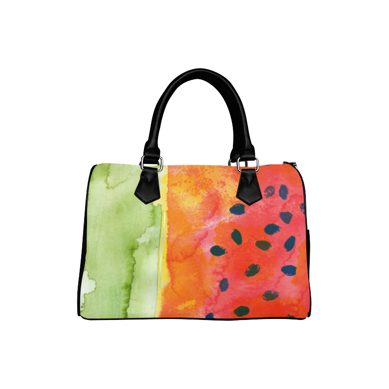 Abstract Watermelon Boston Handbag (Model 1621)