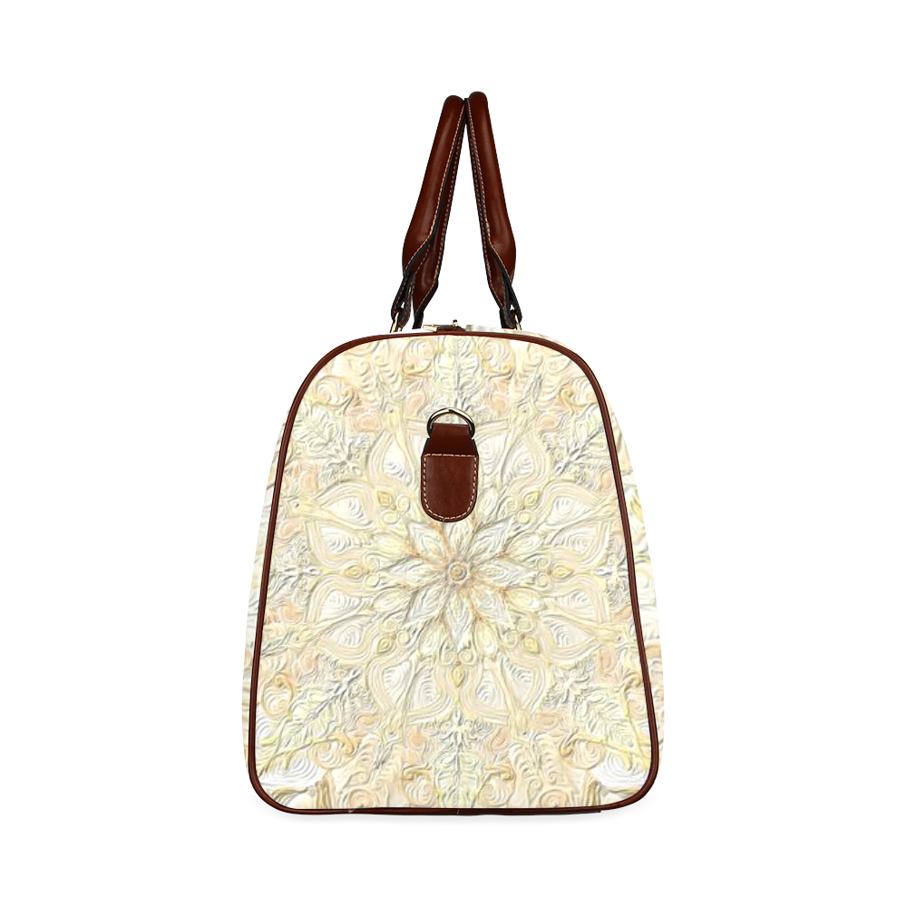 yellow art Waterproof Travel Bag/Small (Model 1639)