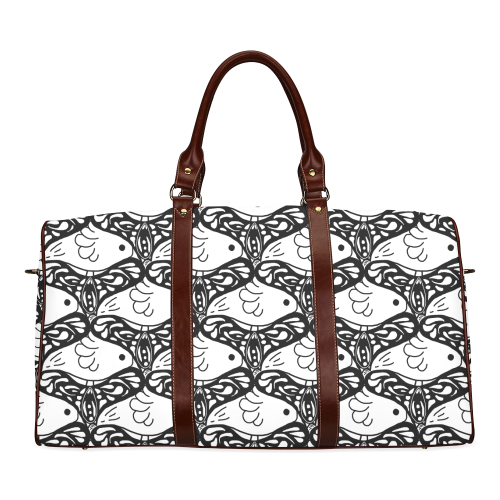 Bird Butterfly Tessellation Waterproof Travel Bag/Small (Model 1639)