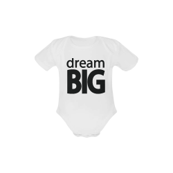 Dream Big Baby Powder Organic Short Sleeve One Piece (Model T28)