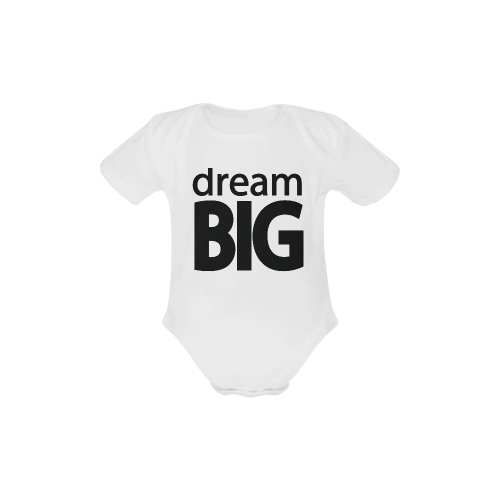 Dream Big Baby Powder Organic Short Sleeve One Piece (Model T28)