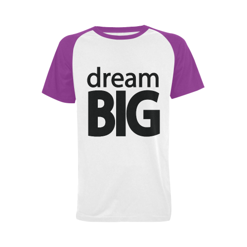 Dream Big Men's Raglan T-shirt Big Size (USA Size) (Model T11)