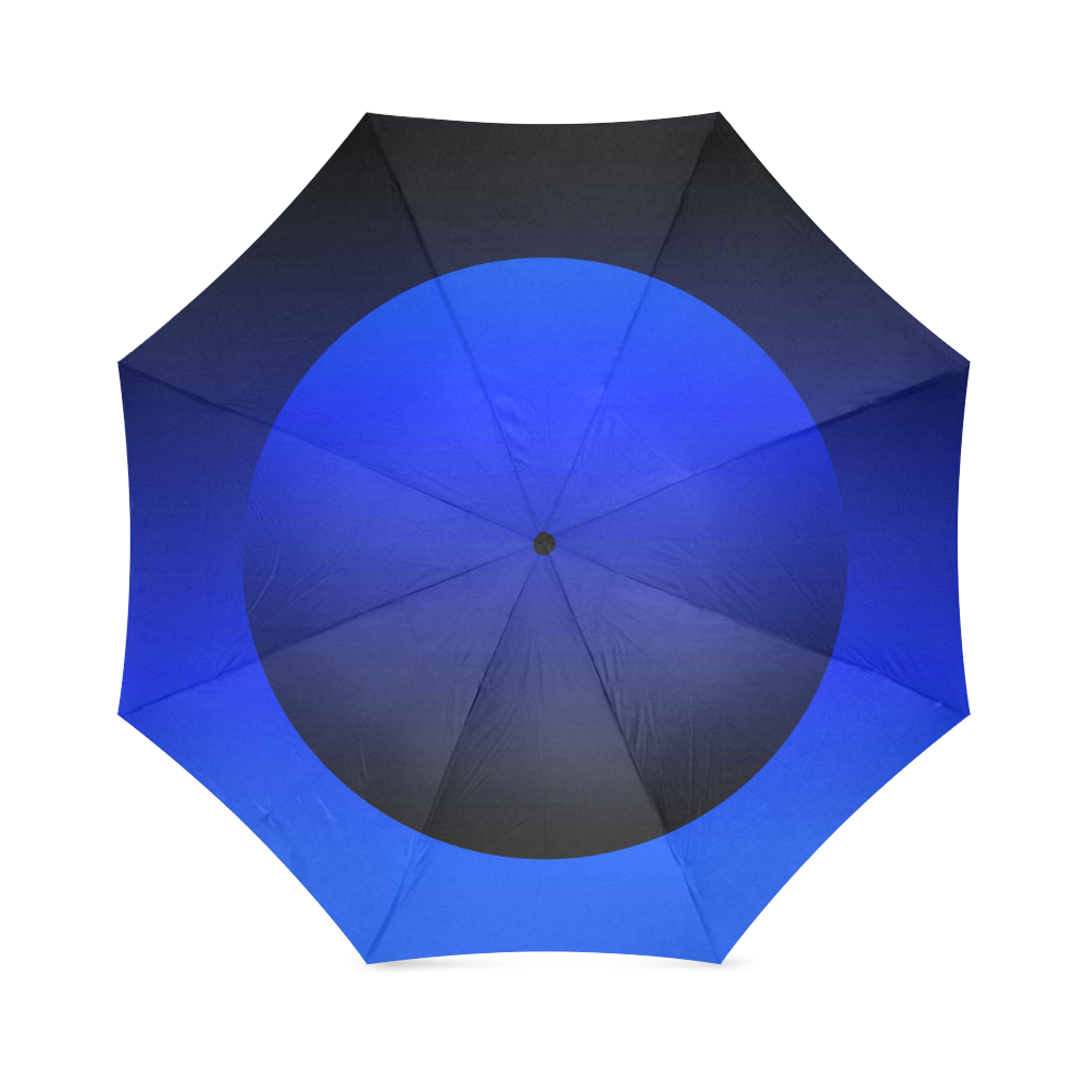 Blue Circle Foldable Umbrella (Model U01)