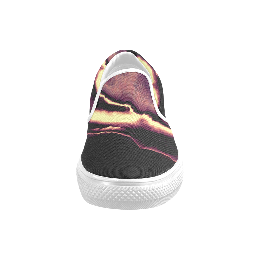 Blazing Portal - Jera Nour Men's Slip-on Canvas Shoes (Model 019)