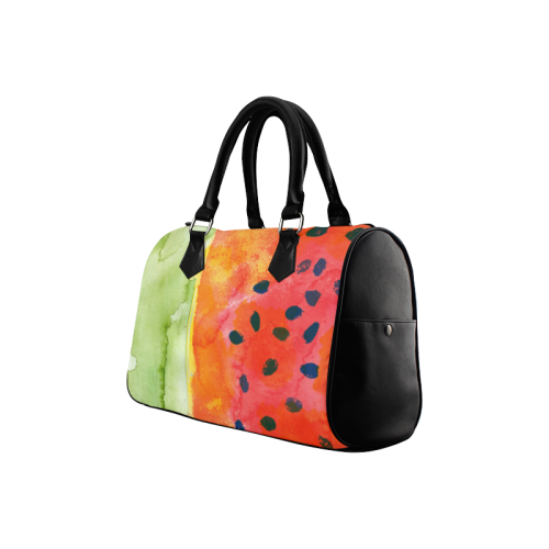 Abstract Watermelon Boston Handbag (Model 1621)