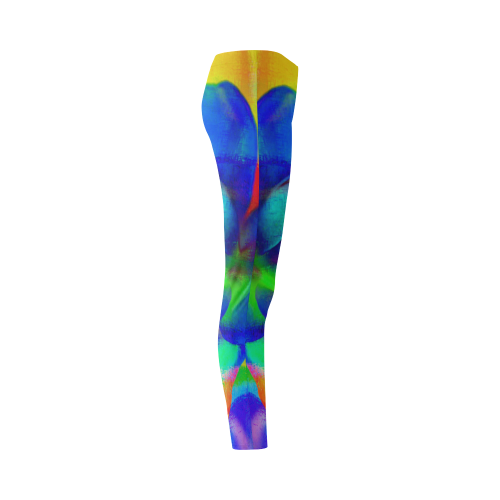 Psychedelic Rose Cassandra Women's Leggings (Model L01)