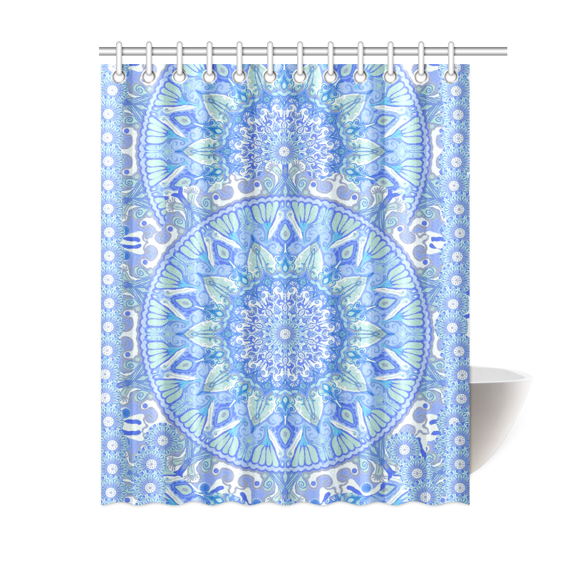 boho-mandala 4 Shower Curtain 60"x72"
