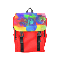 Psychedelic Rose Casual Shoulders Backpack (Model 1623)
