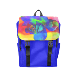 Psychedelic Rose Casual Shoulders Backpack (Model 1623)