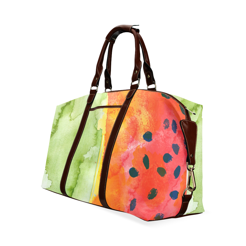 Abstract Watermelon Classic Travel Bag (Model 1643)