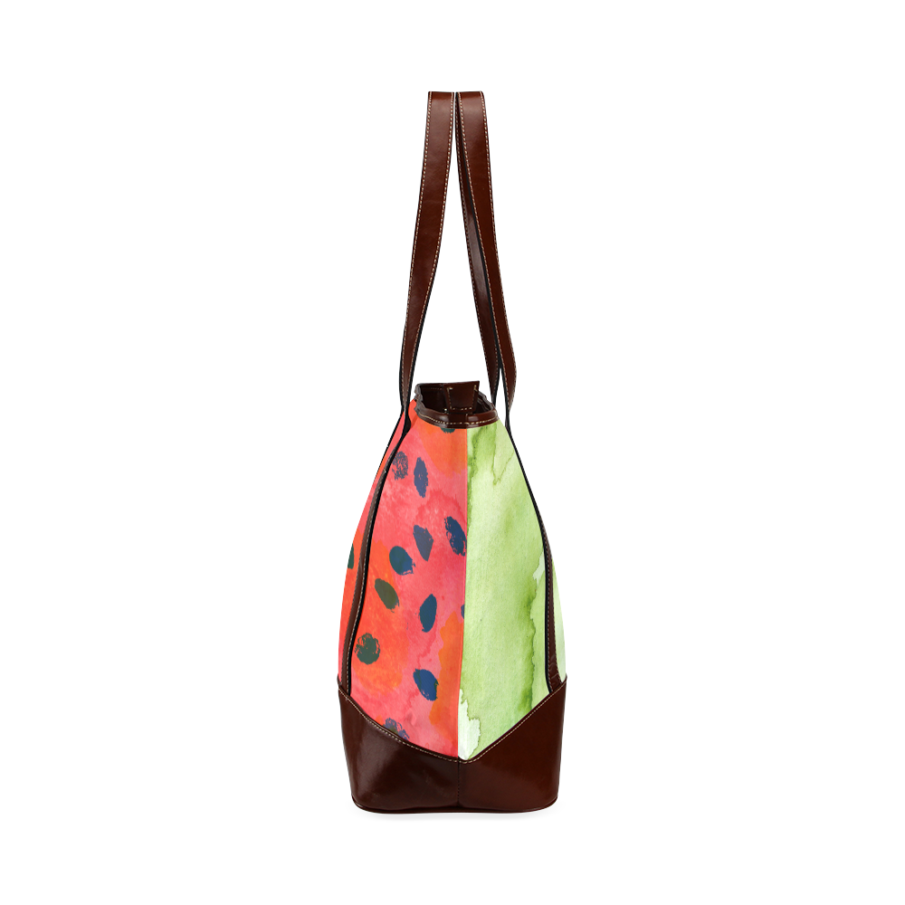 Abstract Watermelon Tote Handbag (Model 1642)
