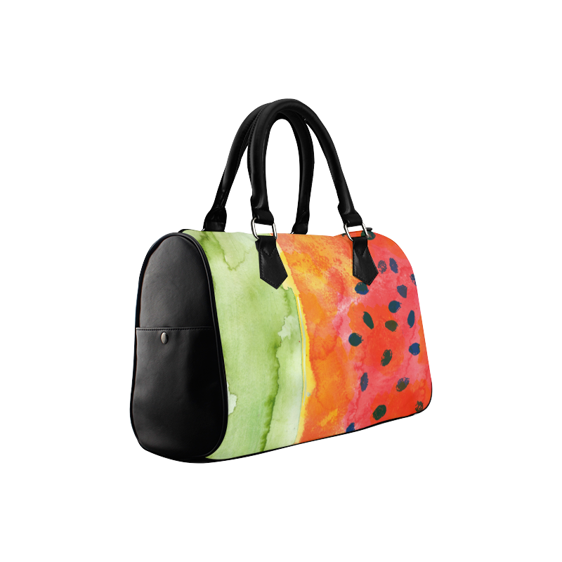 Abstract Watermelon Boston Handbag (Model 1621)