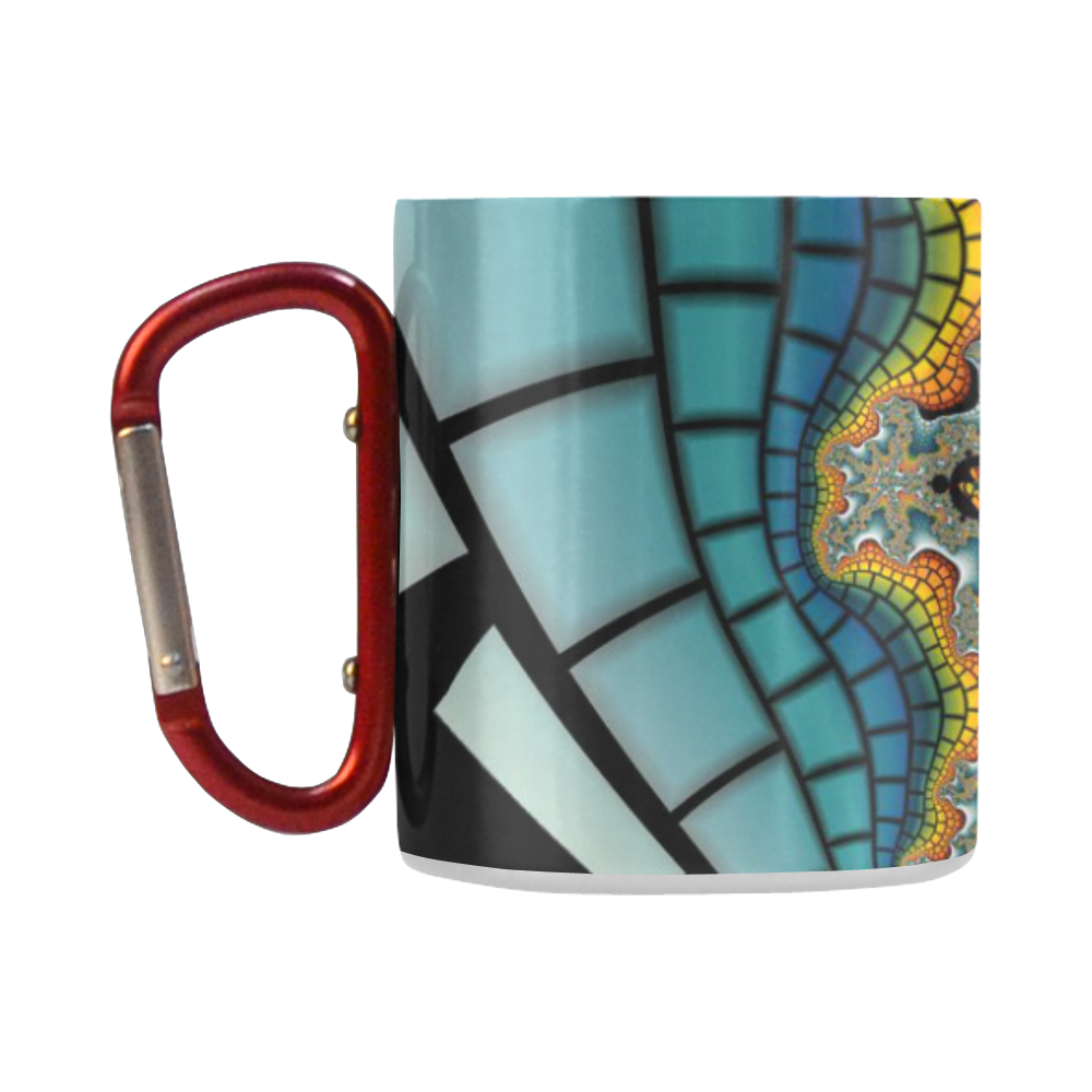 fractal cocoon butterfly 2 Classic Insulated Mug(10.3OZ)
