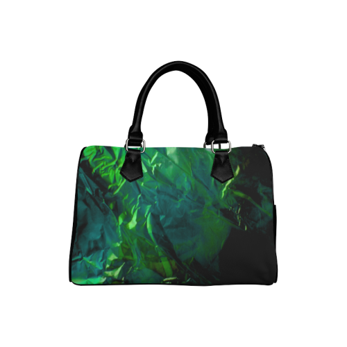 Abstract Emerald Boston Handbag (Model 1621)