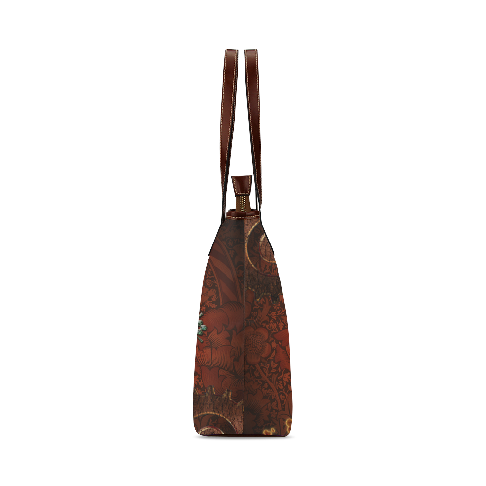 Steampunk, wonderful hearts Shoulder Tote Bag (Model 1646)