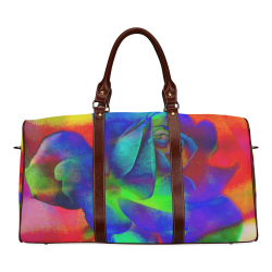 Psychedelic Rose Waterproof Travel Bag/Small (Model 1639)