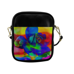 Psychedelic Rose Sling Bag (Model 1627)