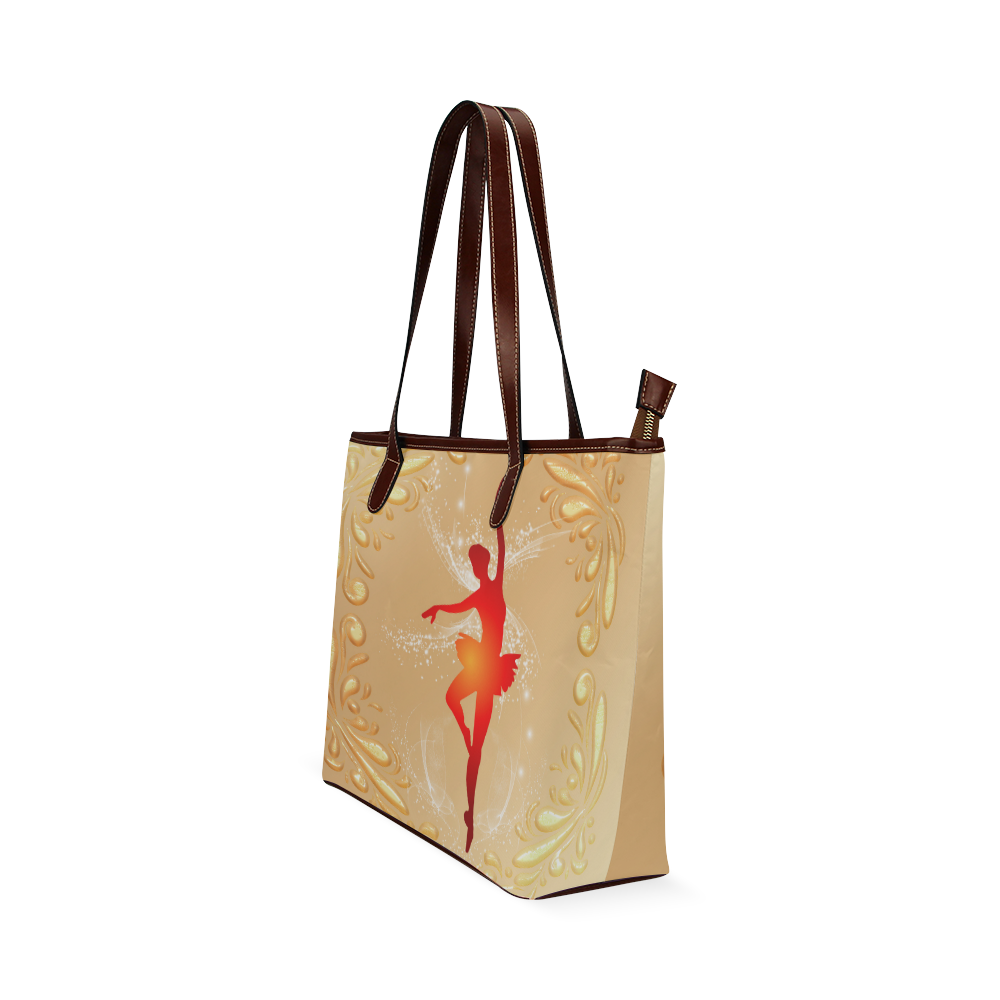 Beautiful ballerina Shoulder Tote Bag (Model 1646)