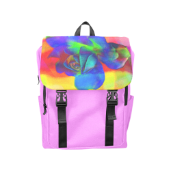Psychedelic Rose Casual Shoulders Backpack (Model 1623)