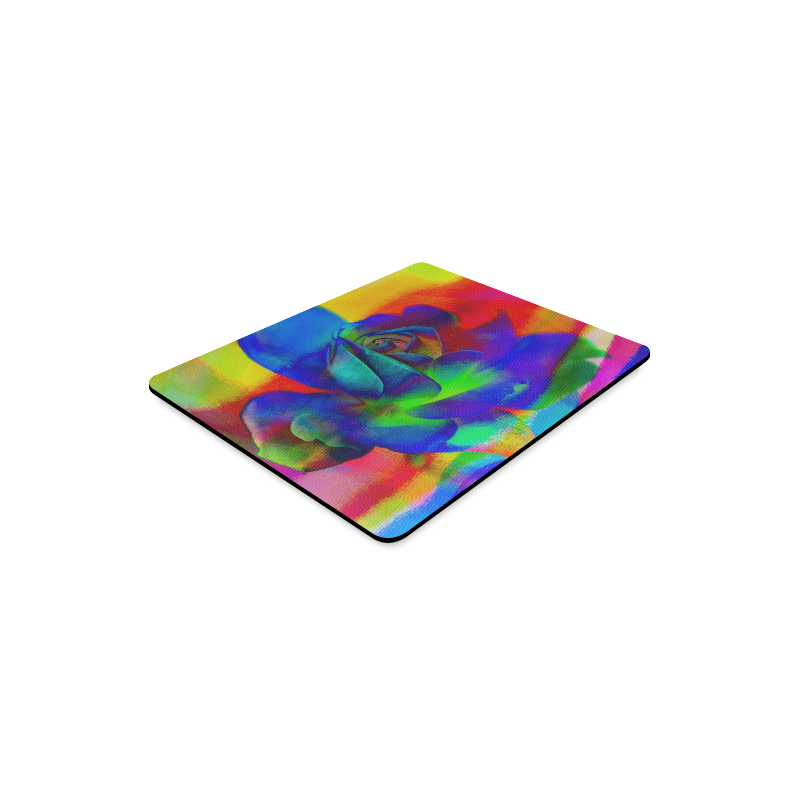 Psychedelic Rose Rectangle Mousepad