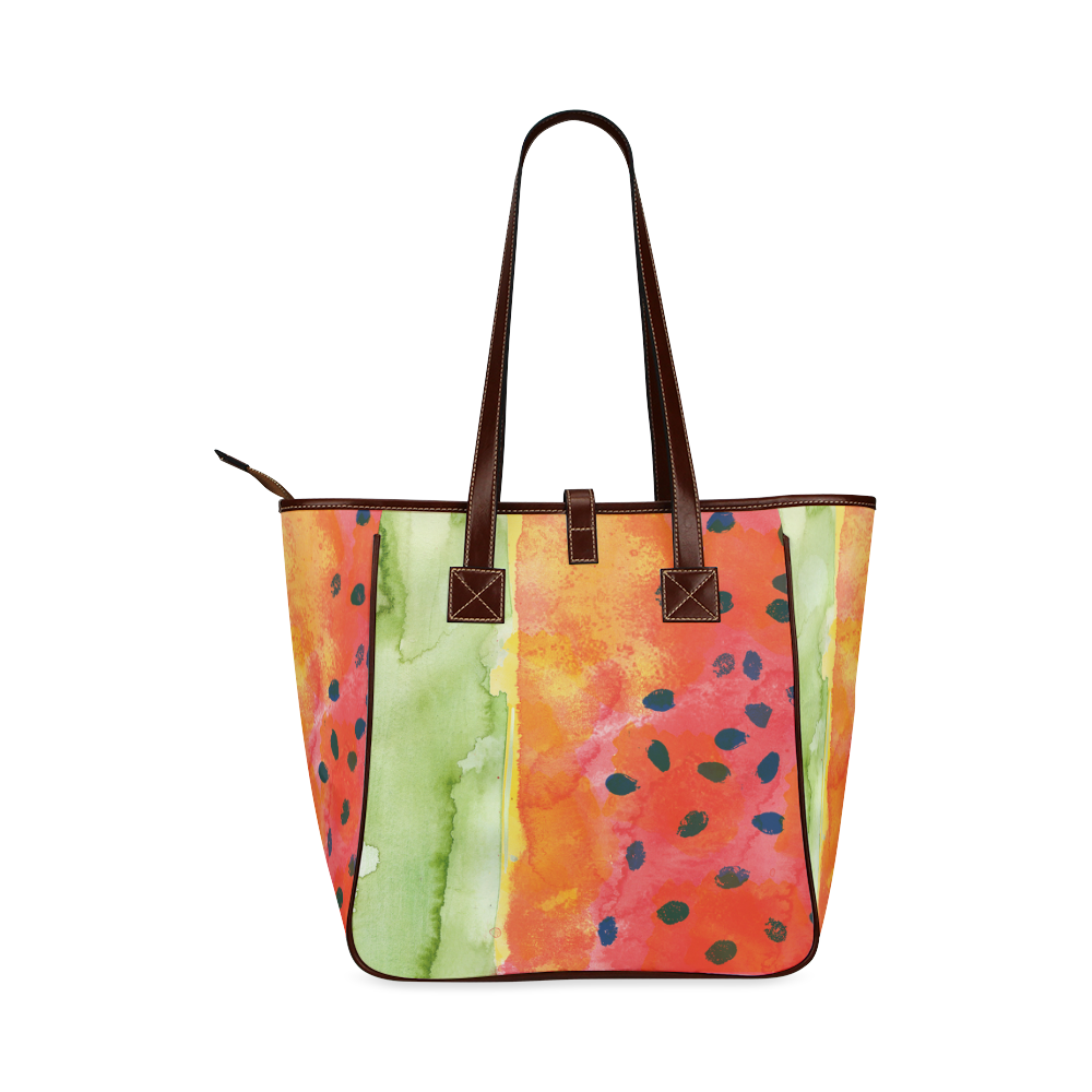 Abstract Watermelon Classic Tote Bag (Model 1644)