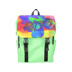 Psychedelic Rose Casual Shoulders Backpack (Model 1623)