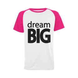 Dream Big Men's Raglan T-shirt Big Size (USA Size) (Model T11)