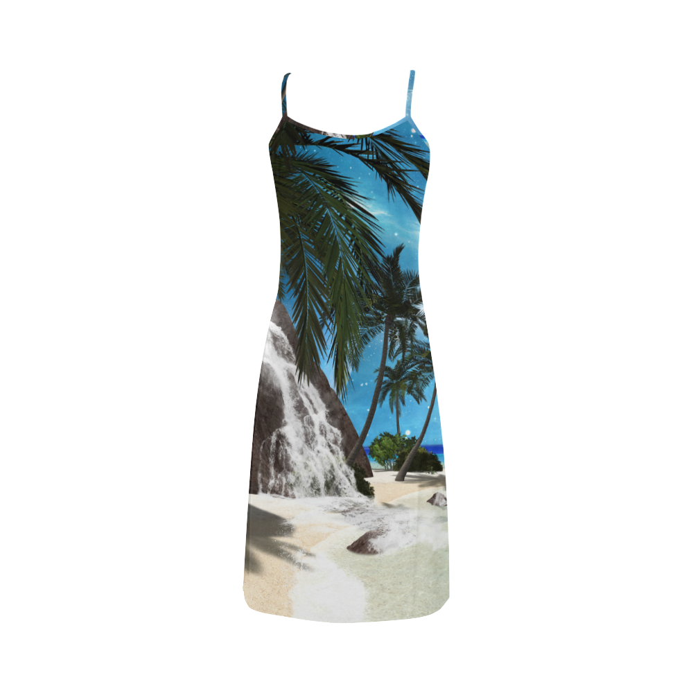 Seascape in the night Alcestis Slip Dress (Model D05)