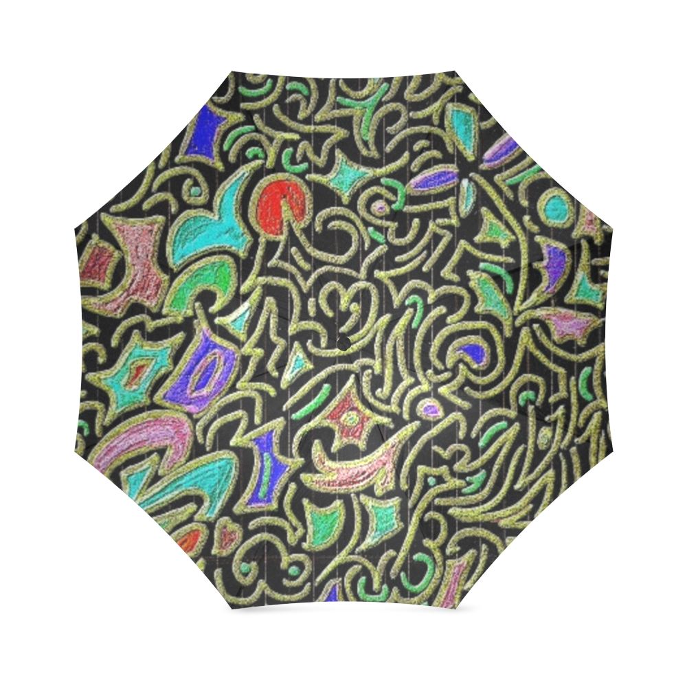 swirl retro Foldable Umbrella (Model U01)