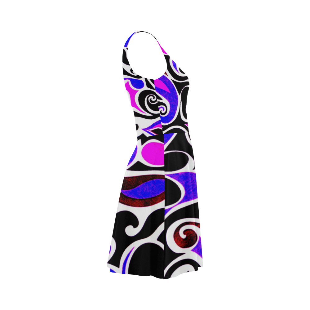 retro swirl Atalanta Sundress (Model D04)