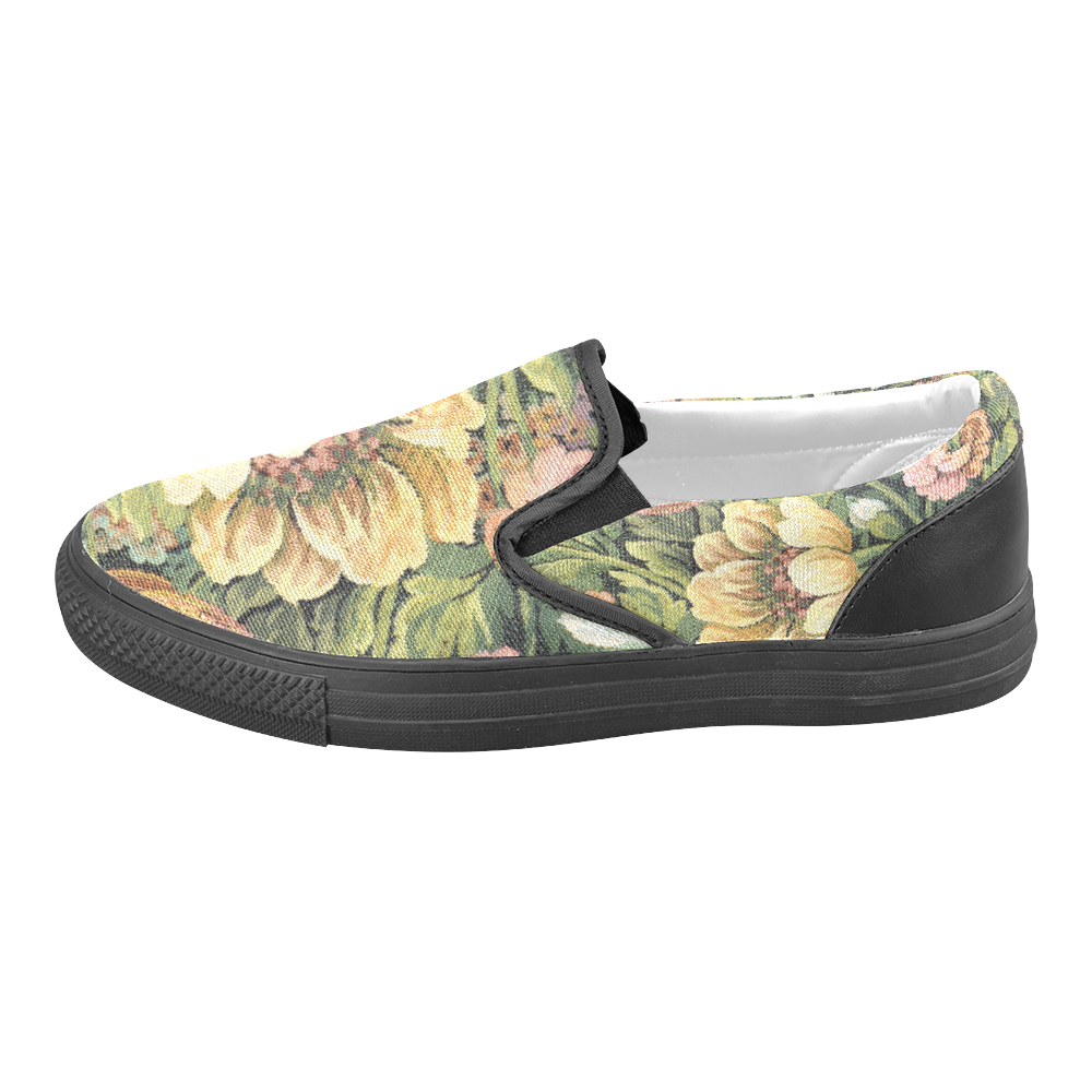 Grandma's Couch Men's Slip-on Canvas Shoes (Model 019)