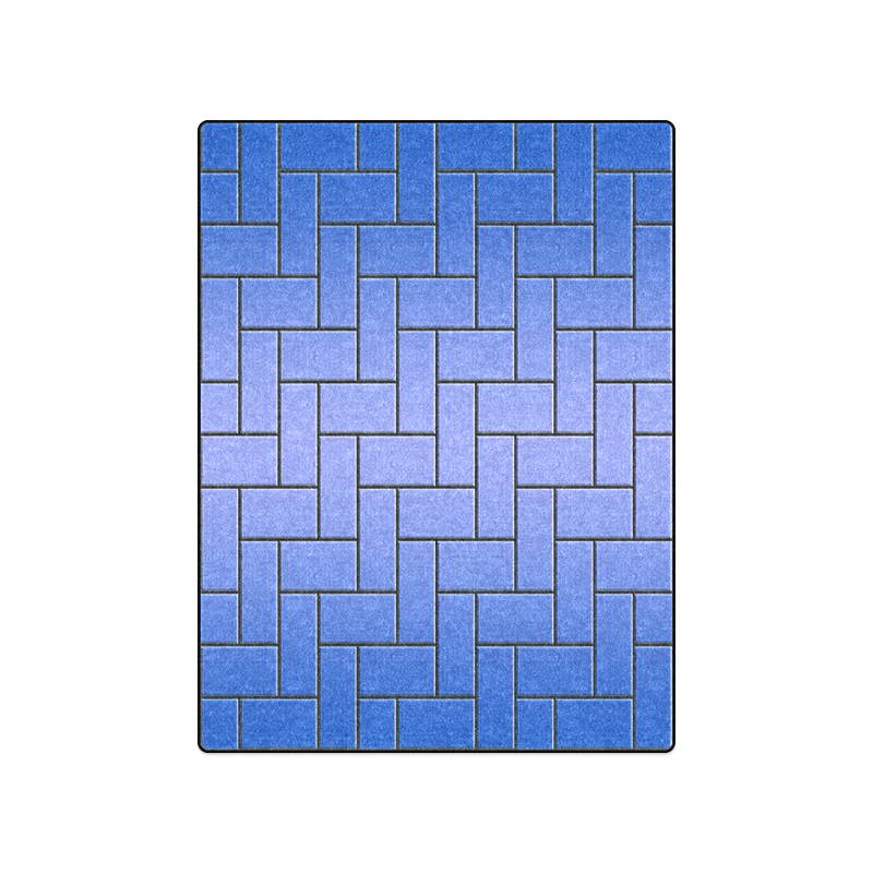 Deep Blue Maze Blanket 50"x60"