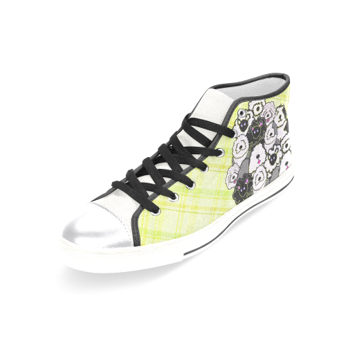 Round Up Women's Classic High Top Canvas Shoes (Model 017)