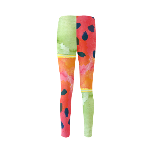 Abstract Watermelon Cassandra Women's Leggings (Model L01)