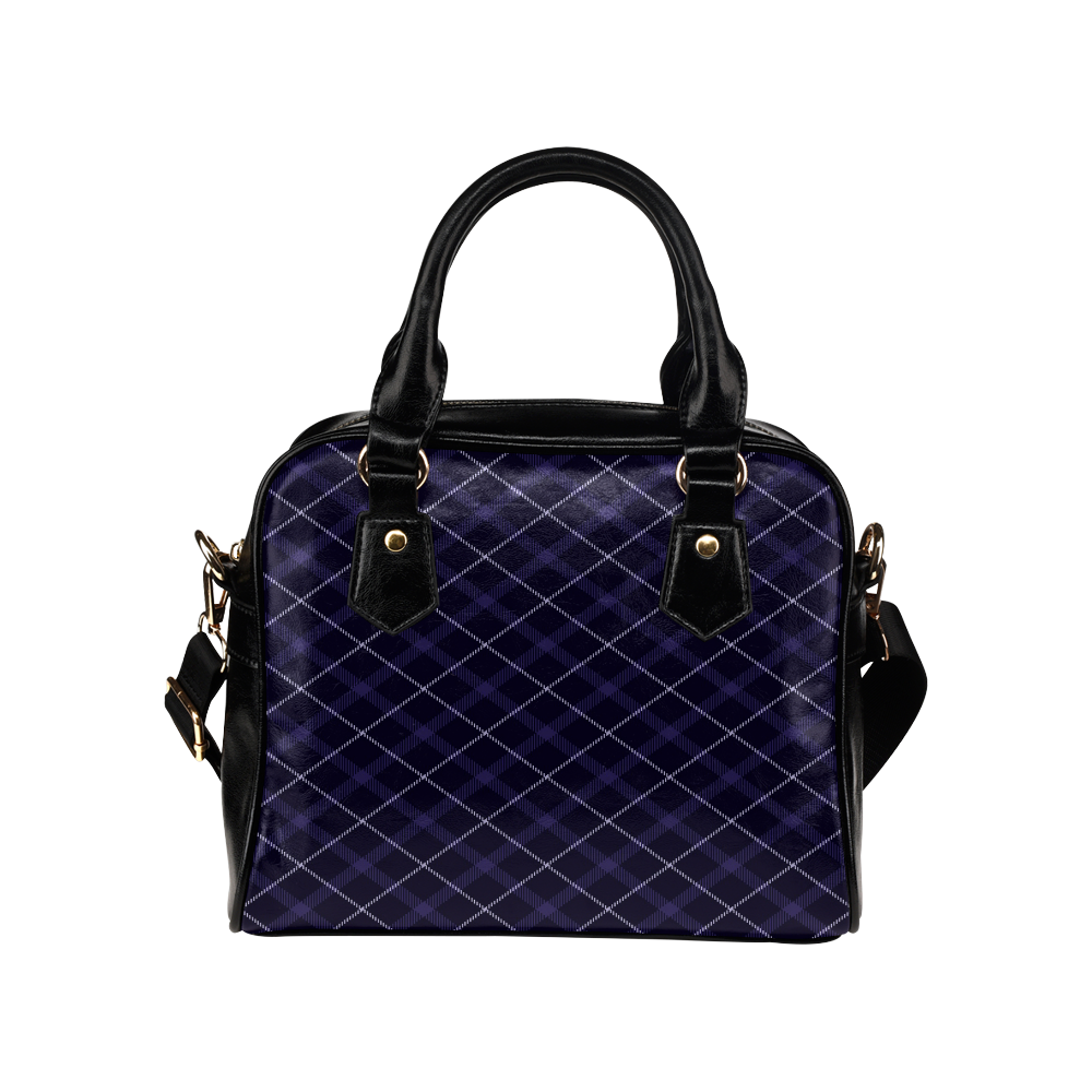 royal blue plaid Shoulder Handbag (Model 1634)