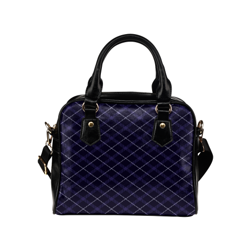 royal blue plaid Shoulder Handbag (Model 1634)